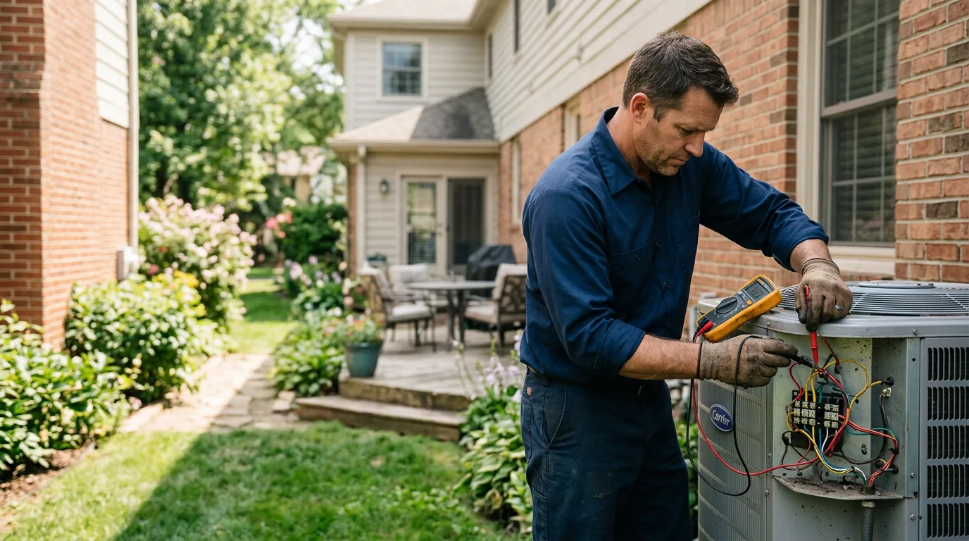 HVAC technician working near Grubville, MO